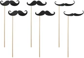 Wieczór panieński i kawalerski - PartyDeco "Karteczki Wąsy (1 karton / 40 op.) (1 op. / 6 szt.)" KNP6-KARTON [13987681] - miniaturka - grafika 1
