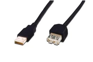 ASSMANN Kabel przedłużający USB 2.0 HighSpeed Typ USB A/USB A M/Ż czarny 3,0m AKASSKU00000078 - Kable USB - miniaturka - grafika 2