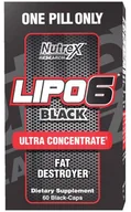 Spalacze tłuszczu - Nutrex Lipo 6 Black Ultra Concentrate 60 kaps - miniaturka - grafika 1