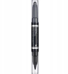 Manhattan Cień do powiek i eyeliner Eyemazing Double Effect 2 w 1, odporny na rozmazywanie i działanie wody, czarno-szary, kolor 001, czarny, pojedyncze opakowanie (1 x 2 g) 21660037001 - Eyelinery - miniaturka - grafika 2
