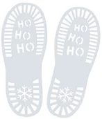 Pozostałe akcesoria świąteczne - GIN Szablon Ślady stóp Świętego Mikołaja - 2 szt. ST-220 - miniaturka - grafika 1