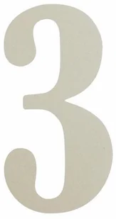 Cyfra /3/ 5CM PLATYNA PVC - Numery na dom - miniaturka - grafika 2