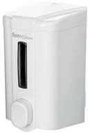 Mydelniczki i dozowniki mydła - Faneco Dozownik do mydła w płynie 0,5 litra ECO plastik biały 2 - miniaturka - grafika 1