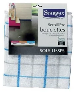 Starwax Ściereczka do powierzchni gładkich STARWAX, biało-niebieska - Ściereczki, gąbki, czyściki - miniaturka - grafika 3