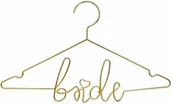 Wesele i ślub - Party Deco Metalowy wieszak Bride złoty - 1 szt. WI1-019ME - miniaturka - grafika 1