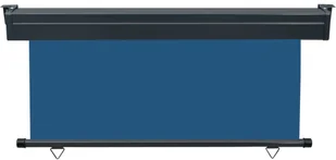 vidaXL Markiza boczna na balkon, 160 x 250 cm, niebieska vidaXL - Markizy - miniaturka - grafika 4