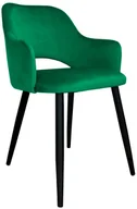 Krzesła - Atos Krzesło NAPO VELVET zielone z czterema nogami MILANO-MG25 - miniaturka - grafika 1