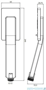 Omnires JimJim zestaw prysznicowy punktowy czarny JimJim-PBL W magazynie) - Zestawy prysznicowe - miniaturka - grafika 2