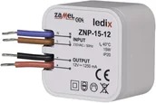 Zasilacze i transformatory - Zamel Ledix zasilacz dopuszkowy ZNP-15-12 LDX10000030 LDX10000030 - miniaturka - grafika 1