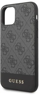 Guess 4G Bottom Stripe Collection Etui iPhone 11 szary 10_15899 - Etui i futerały do telefonów - miniaturka - grafika 4