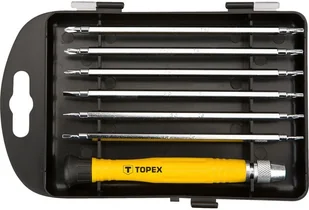 Top Tools wkrętaki precyzyjne, komplet 11 sztuk, 39D194 - Śrubokręty - miniaturka - grafika 3