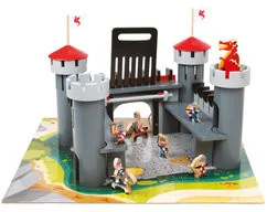 Janod zamek rycerski z akcesoriami - Klocki - miniaturka - grafika 2