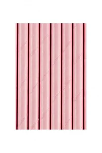 PartyDeco Słomki papierowe j. róż 19,5cm 10 szt. SPP9-081J - Słomki do napojów - miniaturka - grafika 3