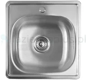 Zlewozmywaki - Aqualine Aqualine zlewozmywak stalowy z syfonem AQ4848B - miniaturka - grafika 1