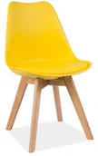 Krzesła - Signal KRZESŁO KRIS DĄB/ŻÓŁTY - miniaturka - grafika 1