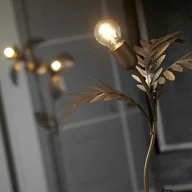 Lampy stojące - ONLI Lampa stołowa Dubai o wyglądzie liści, brązowa - miniaturka - grafika 1