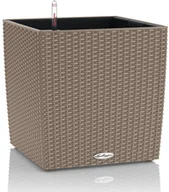 Donice - Lechuza Donica CUBE Cottage 50/50/50 piaskowy brąz CUBE COTTAGE 50 PIAS - miniaturka - grafika 1