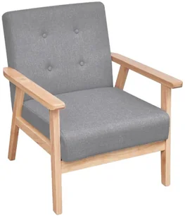 vidaXL Zestaw sof, 2 szt., tkanina, jasnoszara - Komplety wypoczynkowe - miniaturka - grafika 5