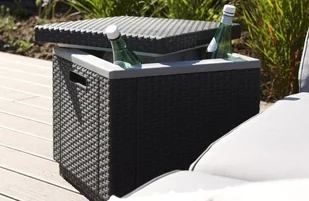 KETER Pufa ogrodowa KETER Ice Cube 209457 Brązowy - Skrzynie ogrodowe - miniaturka - grafika 4