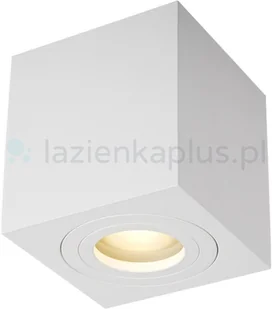 Zuma Line Spot LAMPA sufitowa QUARDIP SL ACGU10-160 kwadratowa OPRAWA metalowy downlight kostka cube do łazienki IP44 biała ACGU10-160 - Lampy sufitowe - miniaturka - grafika 2