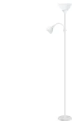 Lampy stojące - Platinet Lampa podłogowa FLOOR LAMP E27+E14 WHITE [45177] PFLF066W - miniaturka - grafika 1