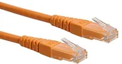 Kable miedziane - Rotronic ROLINE UTP Cable KAT6, pomarańczowy 0,5 m 21.15.1527 - miniaturka - grafika 1