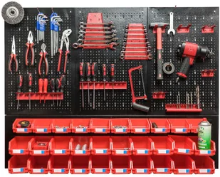 REDATS Metalowa tablica warsztatowa 52 elementy - Pozostałe wyposażenie warsztatu - miniaturka - grafika 3