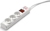 Listwy zasilające - SALICRU Listwa zasilająca  zwykła 3 gniazd 1.5m biały 680BA00001 680BA00001 - miniaturka - grafika 1