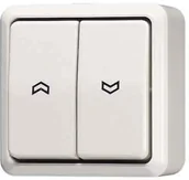 Wyłączniki światła i elektryczne - Jung 609 przełącznik kołyskowy vaww żaluzje zasłona TERM, 1-biegunowy 609VAWW - miniaturka - grafika 1