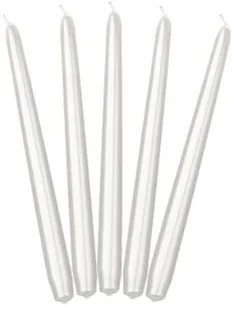 PartyDeco Świeca stożkowa, metalik, perłowa, 10 sztuk - Gadżety dla niej i dla niego - miniaturka - grafika 2