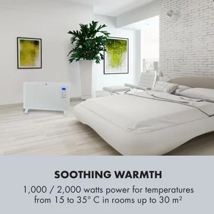 Klarstein Klarstein Norderney Grzejnik konwekcyjny termostat timer 2000 W 30 m kolor biały ACO14-Norderney2000W - Ogrzewanie przenośne Klarstein Klarstein Norderney Grzejnik konwekcyjny termostat timer 2000 W 30 m kolor biały ACO14-Norderney2000W - Ogrzewanie przenośne - miniaturka - grafika 2