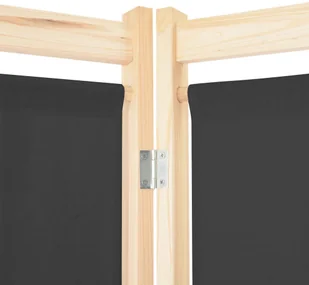 vidaXL Parawan 5-panelowy, szary, 200 x 170 x 4 cm, tkanina vidaXL - Parawany - miniaturka - grafika 5