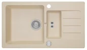Zlewozmywaki - AXIS Zlewozmywak Granitowy MALIBU 80 Beżowy malibu80be - miniaturka - grafika 1