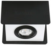 Oprawy, klosze i abażury - Kanlux Lampa sufitowa TORIM GU10 1x50W IP20 czarny 28461 - miniaturka - grafika 1