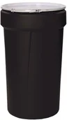 Pojemniki przemysłowe - Eagle Manufacturing Company Pojemnik Polietylenowy, Pojemność 213,5 L. Z Pokrywą Czarny Przechowywanie / Transport Powyżej 200 L. - miniaturka - grafika 1