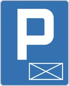 Wyposażenie miejsc publicznych - Znak drogowy informacyjny D-18A Parking -miejsce zastrzeżone - miniaturka - grafika 1