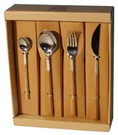 Zestawy sztućców - Pintinox Sushi Queen Pinti 1929 24-częściowy zestaw sztućców ze stali szlachetnej/drewna tekowego 17C07091 - miniaturka - grafika 1
