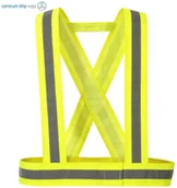 Akcesoria BHP - PORTWEST HV55 SZELKI Z TAŚMĄ OSTRZEGAWCZĄ; ŻÓŁTY - miniaturka - grafika 1