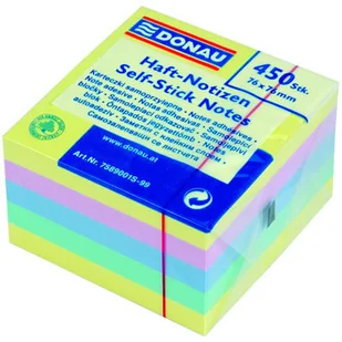 Donau KOSTKA SAMOP. 76x76mm 1x450k PASTELOWA - Zakładki indeksujące - miniaturka - grafika 3