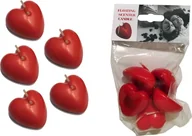 Świece - Kemis Kemis Świeczka zapachowa Serce czerwona 5 szt 57.321217 57,321217 - miniaturka - grafika 1