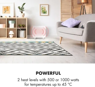 Klarstein Klarstein Bornholm Single Smart, grzejnik konwekcyjny, 1000 W, sterowanie przy użyciu aplikacji, biały ACO7-BrnhlmSnglSmrtW - Ogrzewanie przenośne - miniaturka - grafika 4