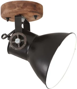 VidaXL Industrialne lampy ścienne/sufitowe 2 szt, czarne, 20x25 cm E27 320514  VidaXL - Lampy sufitowe - miniaturka - grafika 3