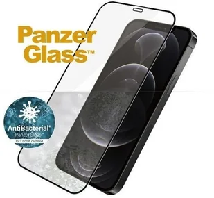 PanzerGlass Szkło antybakteryjne do etui Case Friendly E2E iPhone 12 / 12 Pro, czarna ramka 5711724027116 - Szkła hartowane na telefon - miniaturka - grafika 6