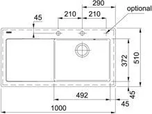 Franke Mythos MTK 611-100 kremowy 124.0379.852 - Zlewozmywaki - miniaturka - grafika 3