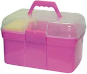 Akcesoria jeździeckie - Kerbl Mini zestaw do pielęgnacji koni z 8 przyrządami, różowy, 321766 - miniaturka - grafika 1