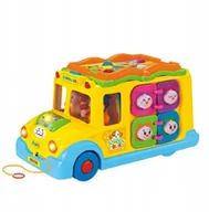 Samochody i pojazdy dla dzieci - Autobus szkolny Interaktywny Książka edukacyjna - miniaturka - grafika 1