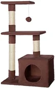 Drapaki dla kotów - dibea Drzewko do drapania  do wspinaczki dla kotów (wysokość 80 cm), kolor do wyboru, brązowy - miniaturka - grafika 1