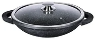 Woki - Kamberg kamberg  Wok 36 cm  żeliwo szare aluminium powłoka nieprzywierająca wysoka Performance kamienia  idealne rozwiązanie dla stylu płyta saine & bez tłuszczu 0008047 - miniaturka - grafika 1