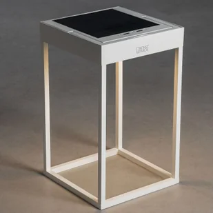 Konstsmide Latarnia solarna LED Portofino, ściana/stół, biała - Lampy ogrodowe - miniaturka - grafika 2