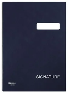 Donau Teczka do podpisu karton PP A4 450gsm 20-przegrodowa granatowa DONA - Szkolne artykuły papiernicze - miniaturka - grafika 5
